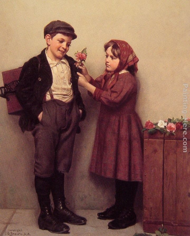 John George Brown The Button Hole Posy